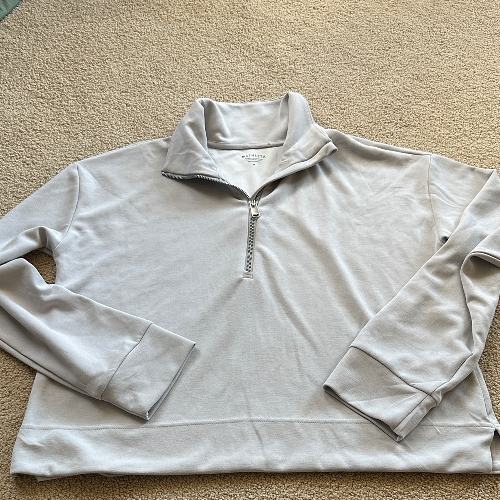 Athleta 1/4 Zip Pullover Lightweight Sweatshirt - image 1
